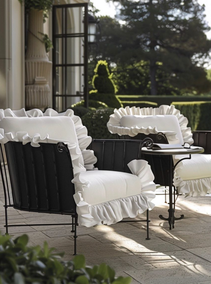 Bespoke Ruffle Outdoor Seating