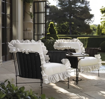 Bespoke Ruffle Outdoor Seating