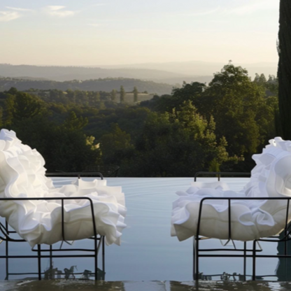 Bespoke Ruffle Outdoor Seating